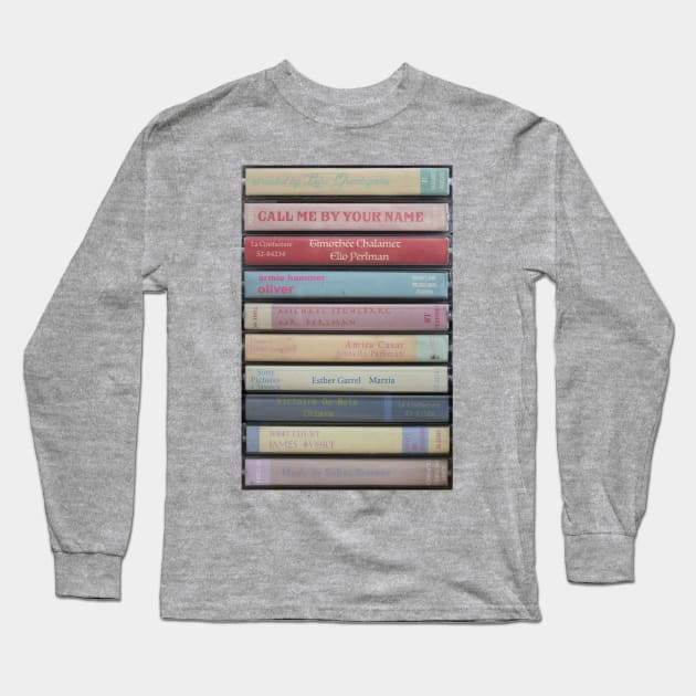 Call Me by Your Name Cassettes Long Sleeve T-Shirt by JordanBoltonDesign